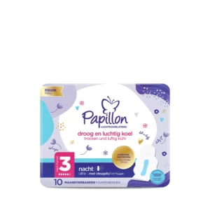 Papillon Ultra Night higieniniai paketai su sparneliais, 10 vnt.