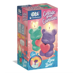Clementoni IDEA Create Your Candles Love Bear kūrybinis žvakių gamybos rinkinys