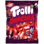 Trolli Dracula guminukai su braškių ir grietinėlės skoniu, 150 g