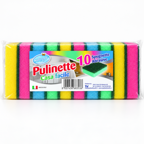 Soft Soft Casa Facile indų plovimo kempinėlės, 10 vnt.