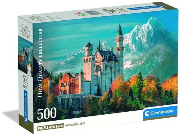 Clementoni „Neuschwanstein Castle“ dėlionė, 500 detalių