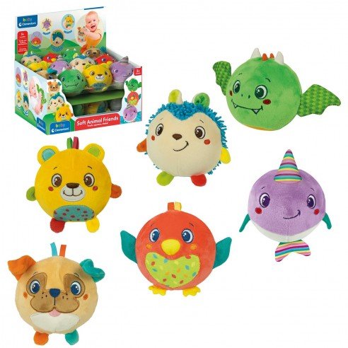 Clementoni Baby „Soft Animal Friends“ minkštas gyvūnėlis kūdikiams
