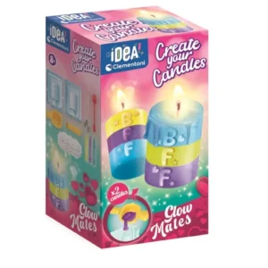 Clementoni IDEA Create Your Candles Glow Mates kūrybinis žvakių gamybos rinkinys