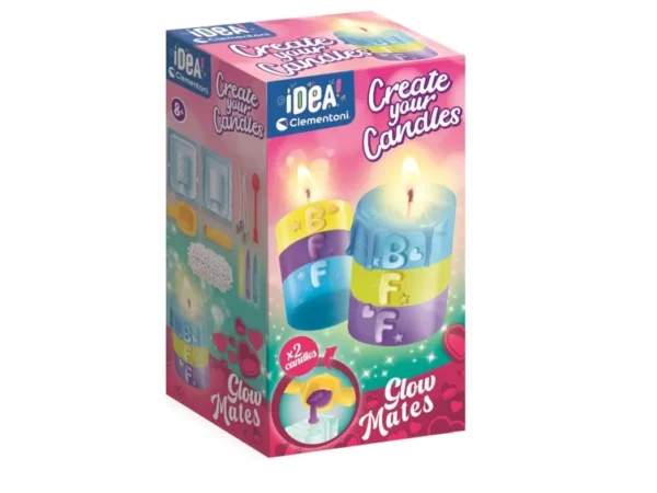 Clementoni IDEA Create Your Candles Glow Mates kūrybinis žvakių gamybos rinkinys