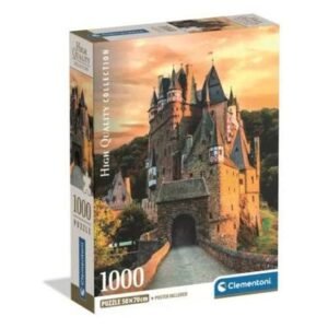 Clementoni „Golden Hour at Eltz Castle“ dėlionė, 1000 detalių