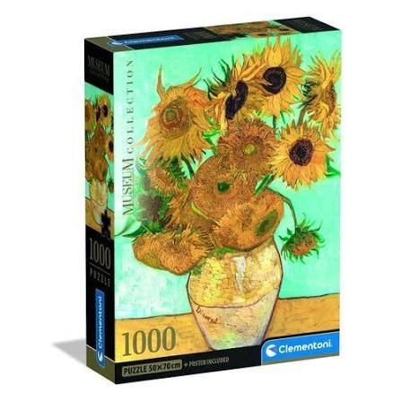 Clementoni „Van Gogh – Sunflowers“ dėlionė, 1000 detalių
