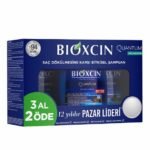 Bioxcin Quantum šampūnas nuo plaukų slinkimo riebiems plaukams, 3 × 300 ml
