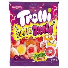 Trolli Super Brain rūgštūs guminukai, 150 g