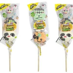 Johny Bee Mallow Scary Party Helovino zefyrinė saldainė ant pagaliuko, 35 g