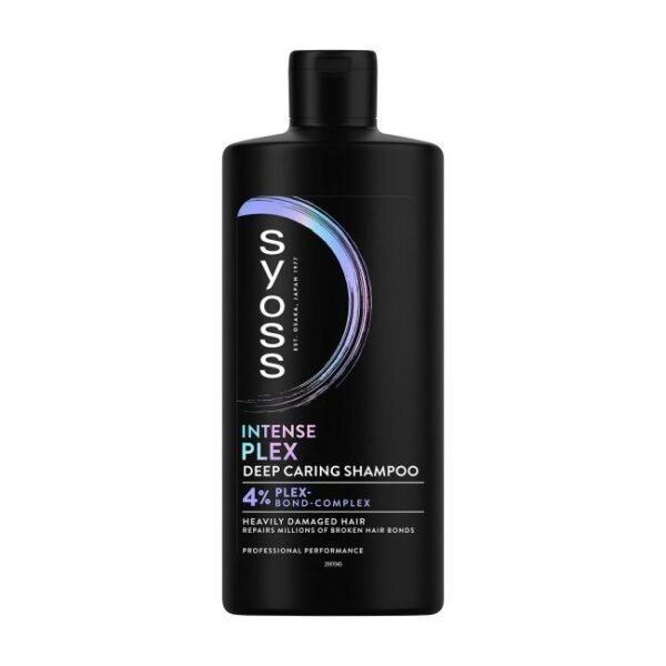 Syoss Intense Plex intensyviai atkuriantis šampūnas, 440 ml