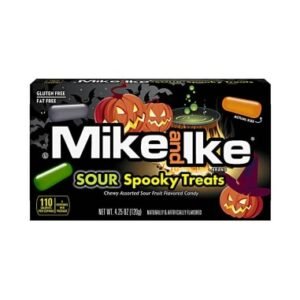 Mike and Ike Sour Spooky Treats rūgštūs kramtomieji saldainiai, 120 g